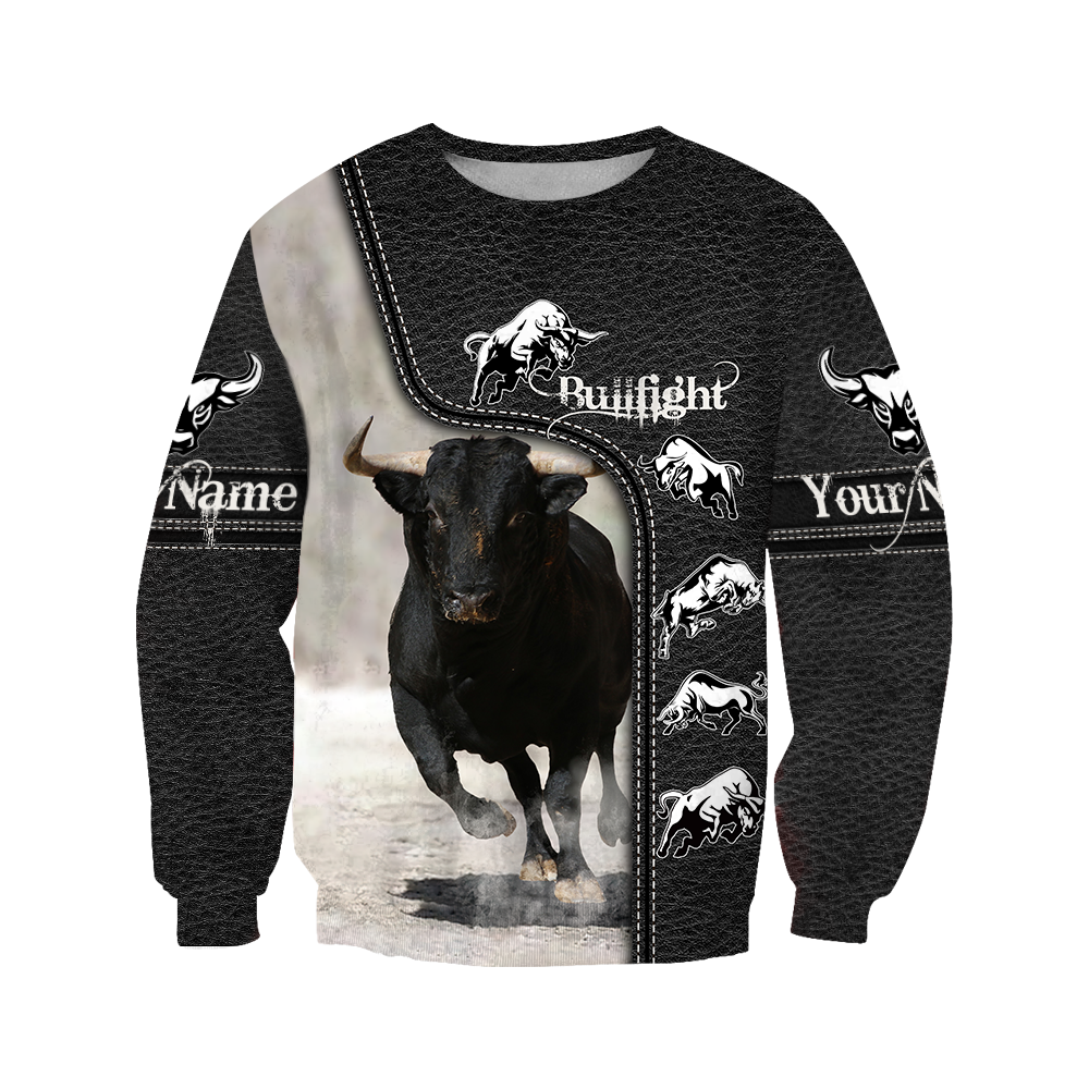 Bullfight Persionalized Your Name 3D All Over Printed Shirts