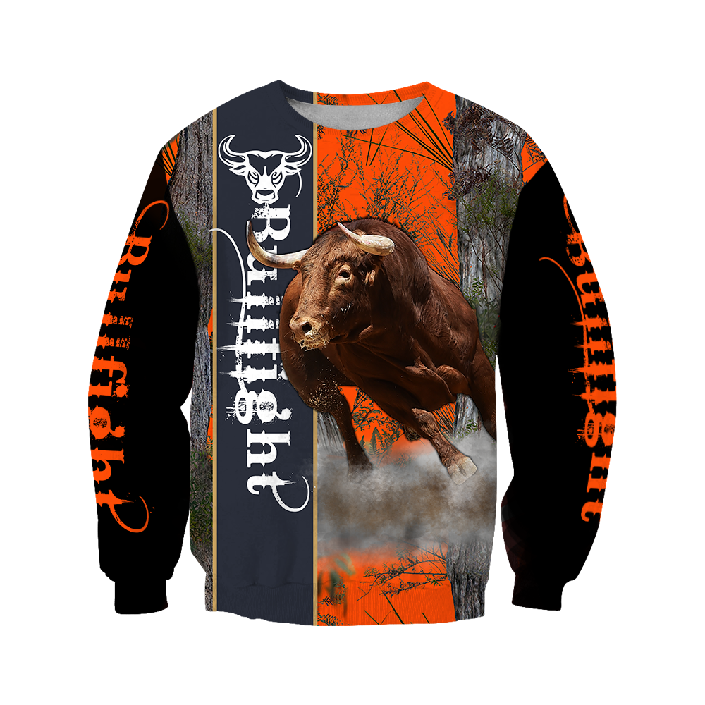Bullfight Persionalized Your Name 3D All Over Printed Shirts