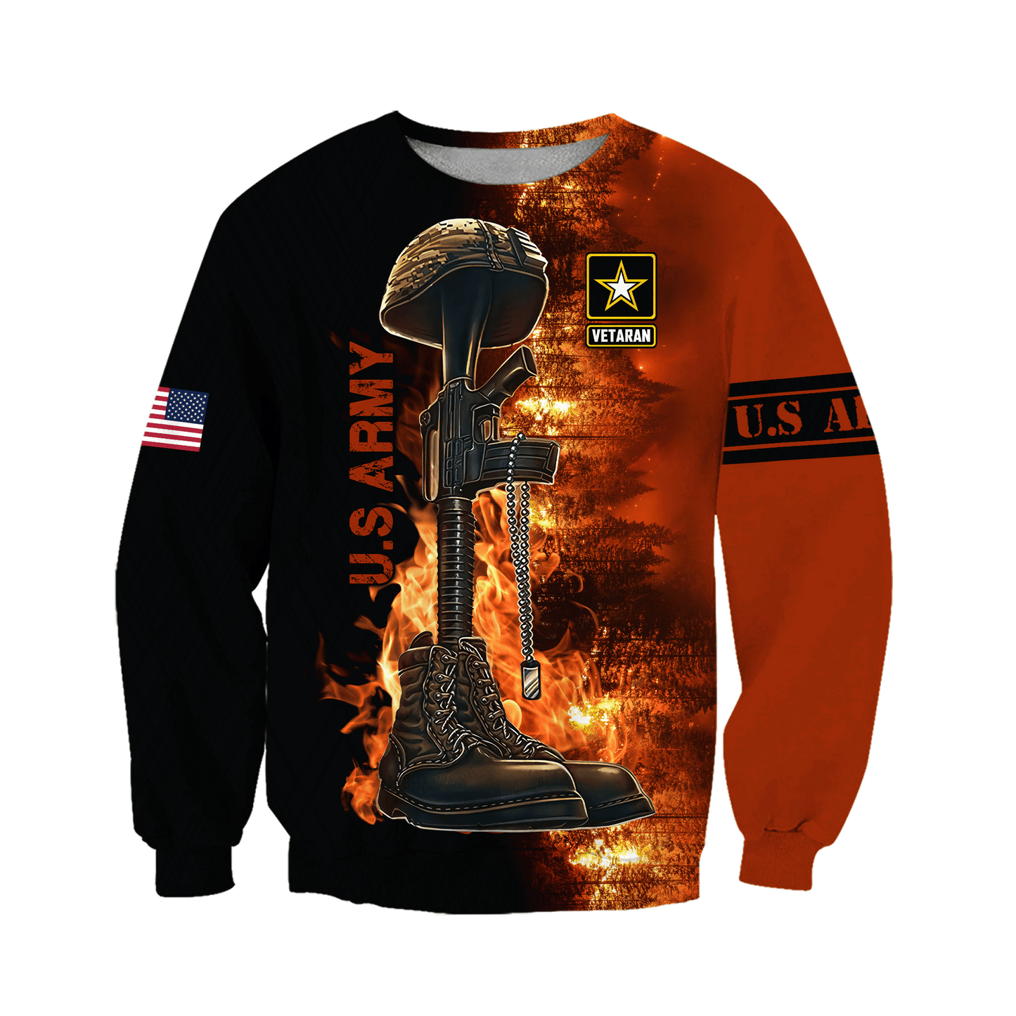 US Army Veteran 3D All Over Printed Unisex Hoodie AM28052103