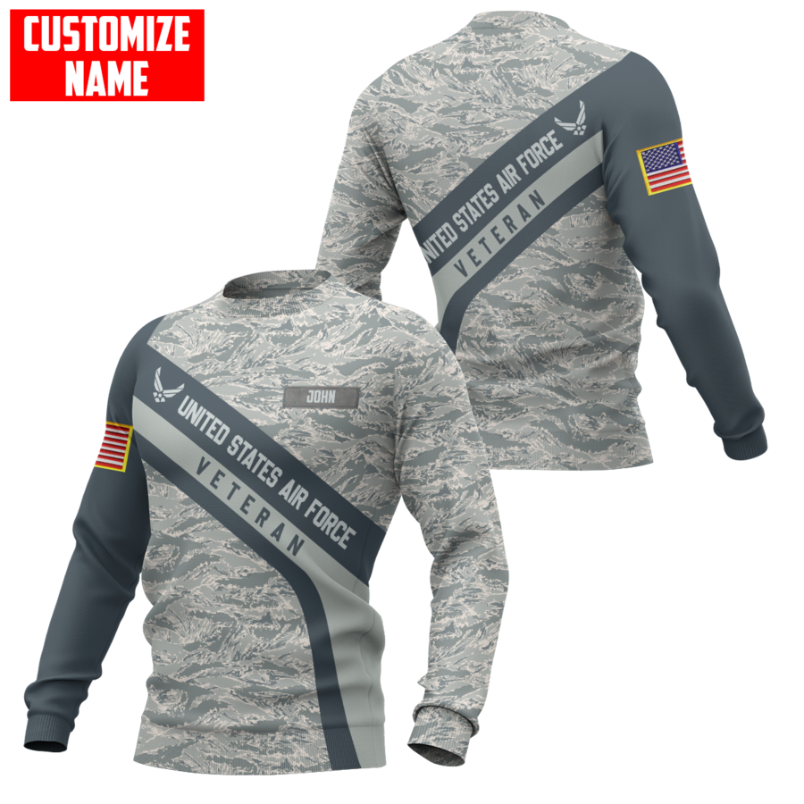 Premium Unique U.S Air Force Veteran Polo All Over Printed Personalized Shirt