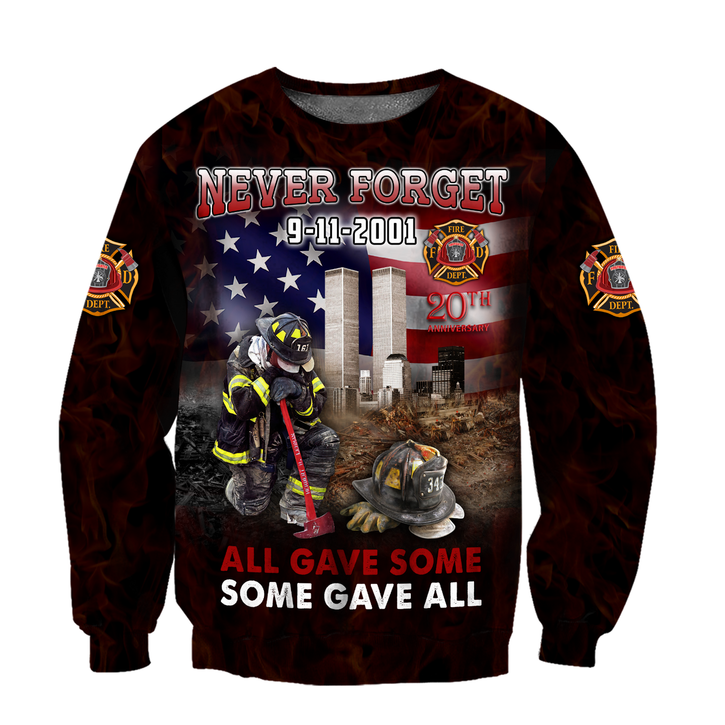 Customize Name Firefighter Hoodie For Men And Women
