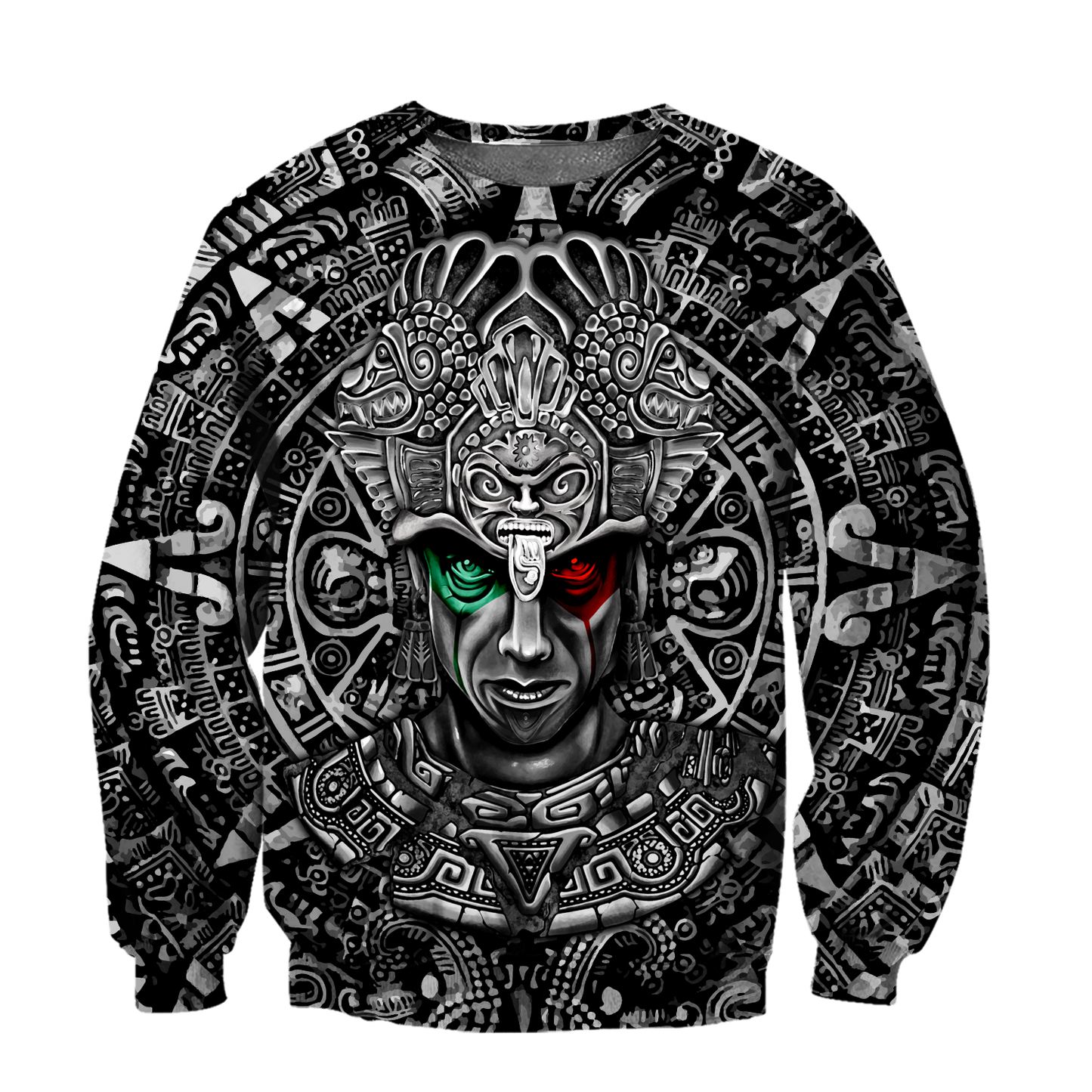 Aztec Warrior 3D All Over Printed Unisex Hoodie