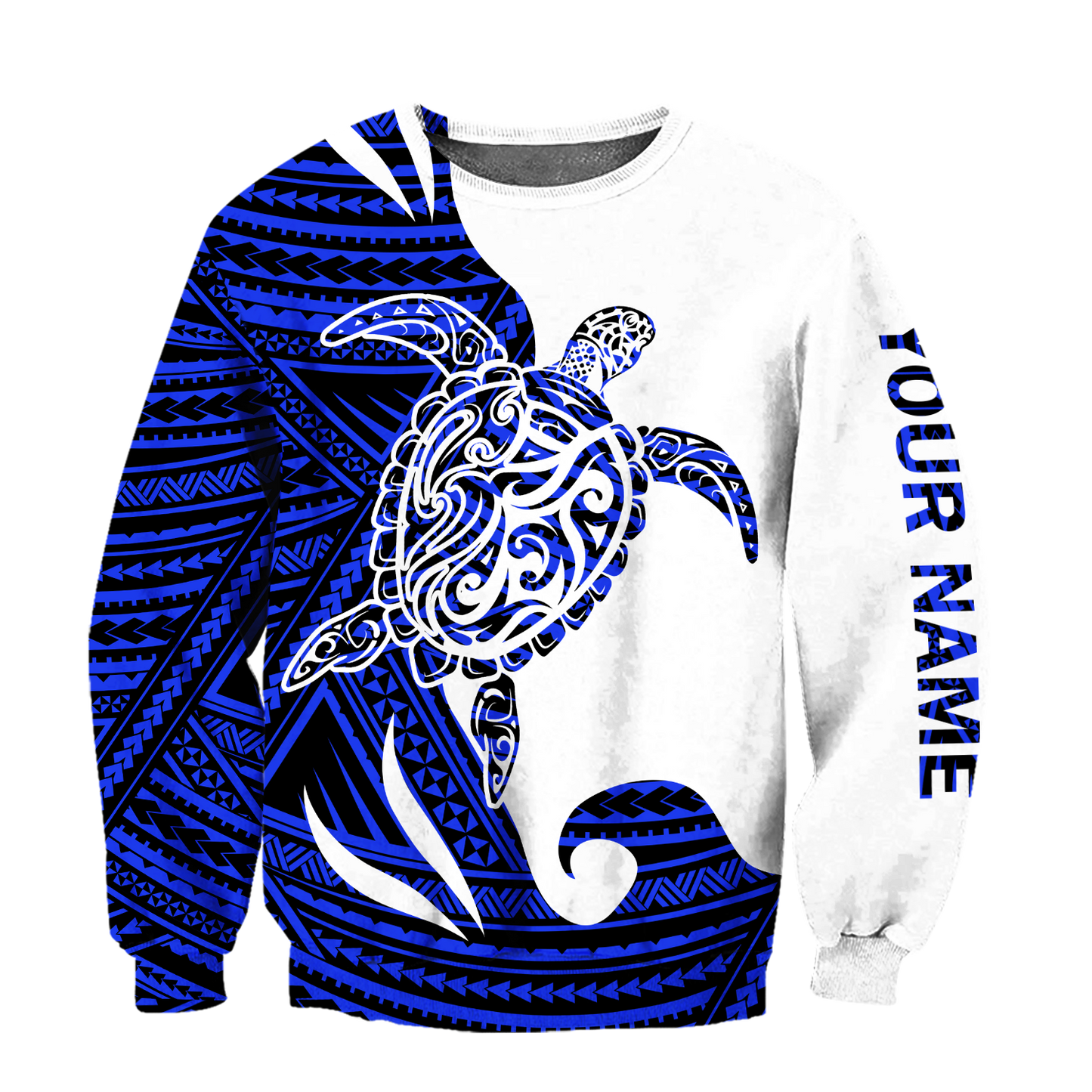 Amazing Polynesian Personalized Name Turtle And Tattoo Premium Unisex Hoodie ML