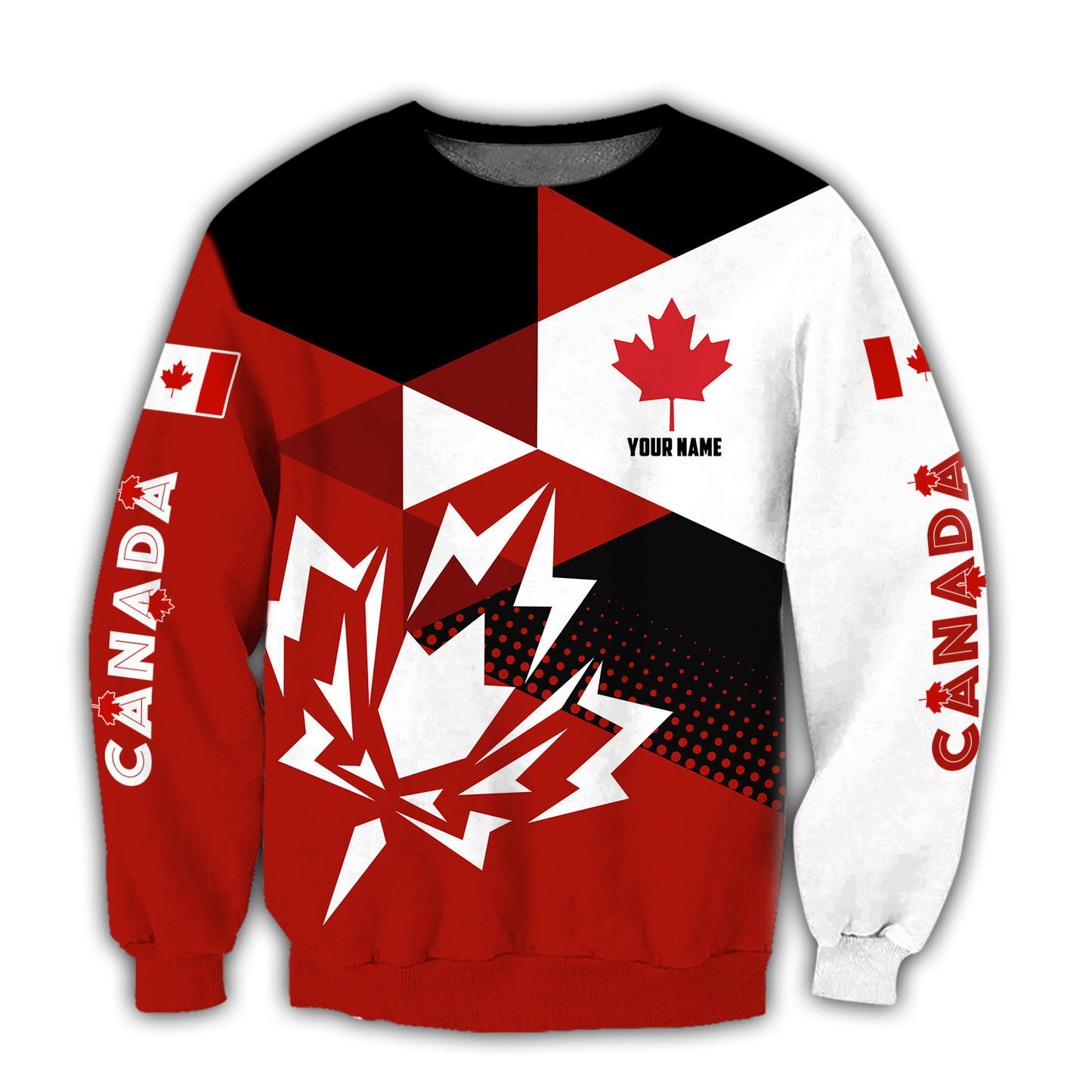 Canada Day No22 Personalized Maple Leaf Pullover Premium Unisex Hoodie