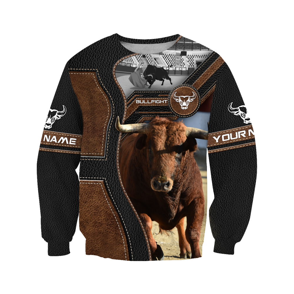 Bullfight Persionalized Your Name 3D All Over Printed Shirts JJ24052101 KT