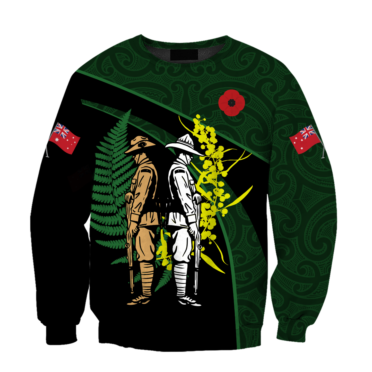 Tmarc Tee The ode Australia and Kiwi green 3D print shirts