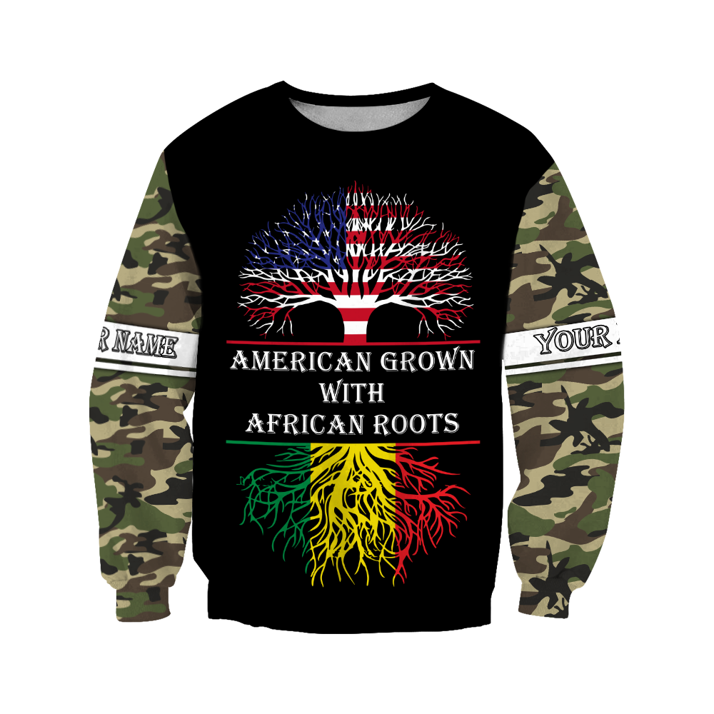 African American Persionalized Your Name 3D All Over Printed Shirts JJ26052105 KT