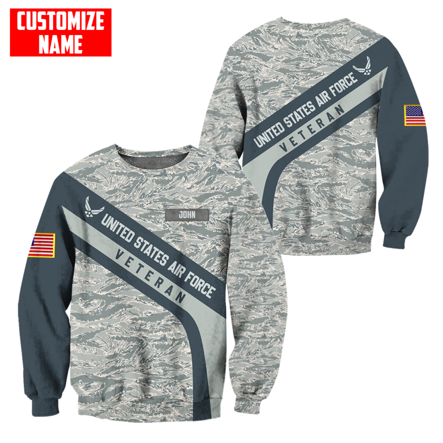 Premium Unique U.S Air Force Veteran Polo All Over Printed Personalized Shirt