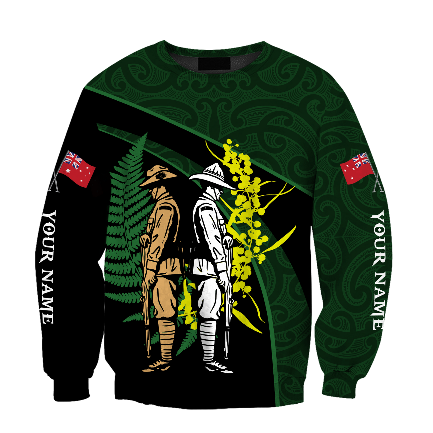 Tmarc Tee Anzac day custom name the ode Australia and Kiwi 3D print shirt