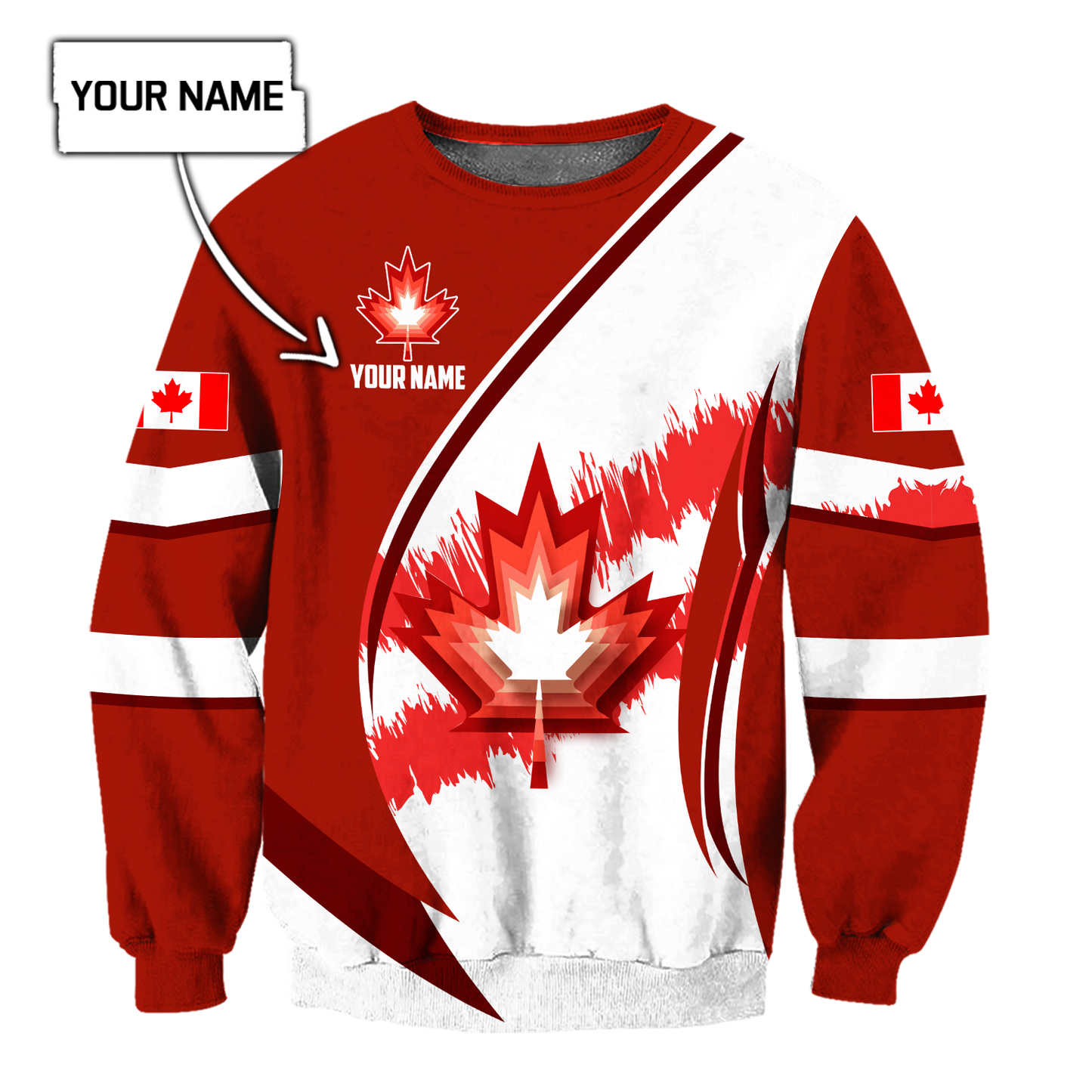 Canada Day No23 Personalized Maple Leaf Pullover Premium Unisex Hoodie