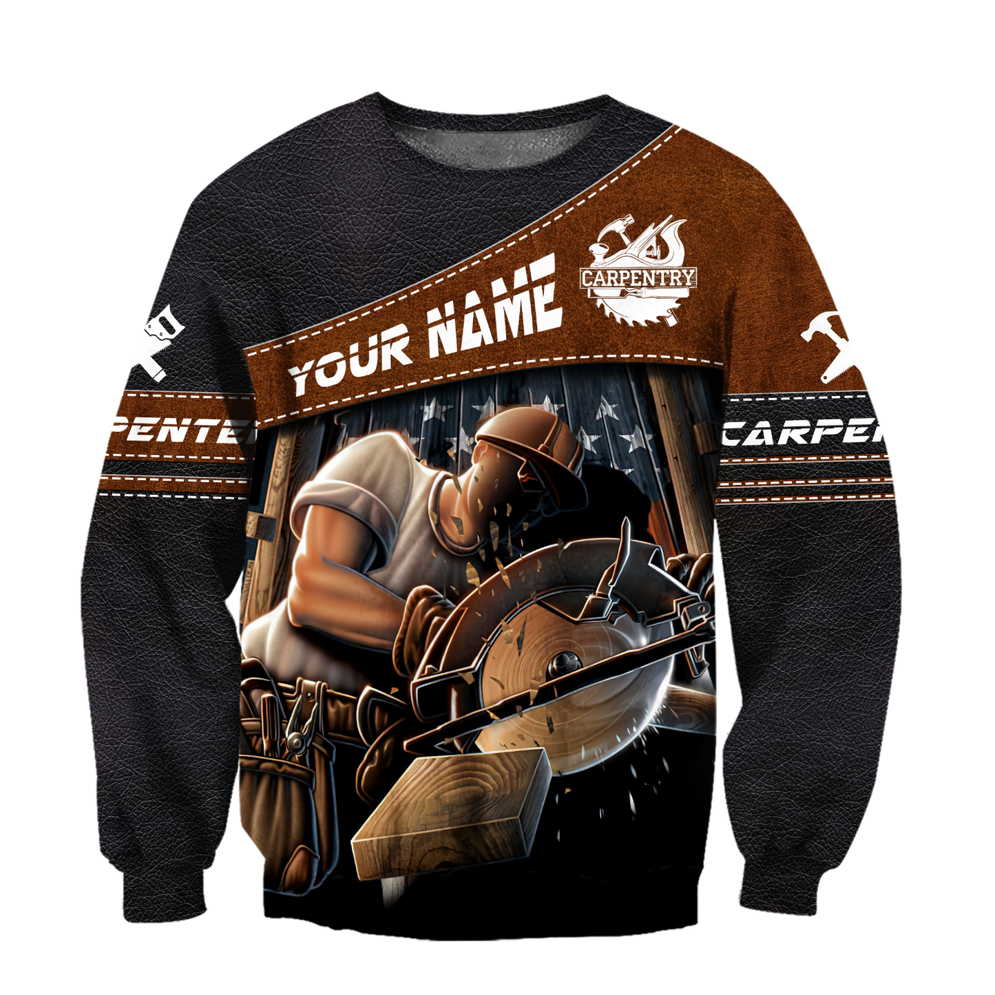 Tmarc Tee Personalized Name Carpenter 3D All Over Printed Combo Sweater and Sweatpant SN25052103