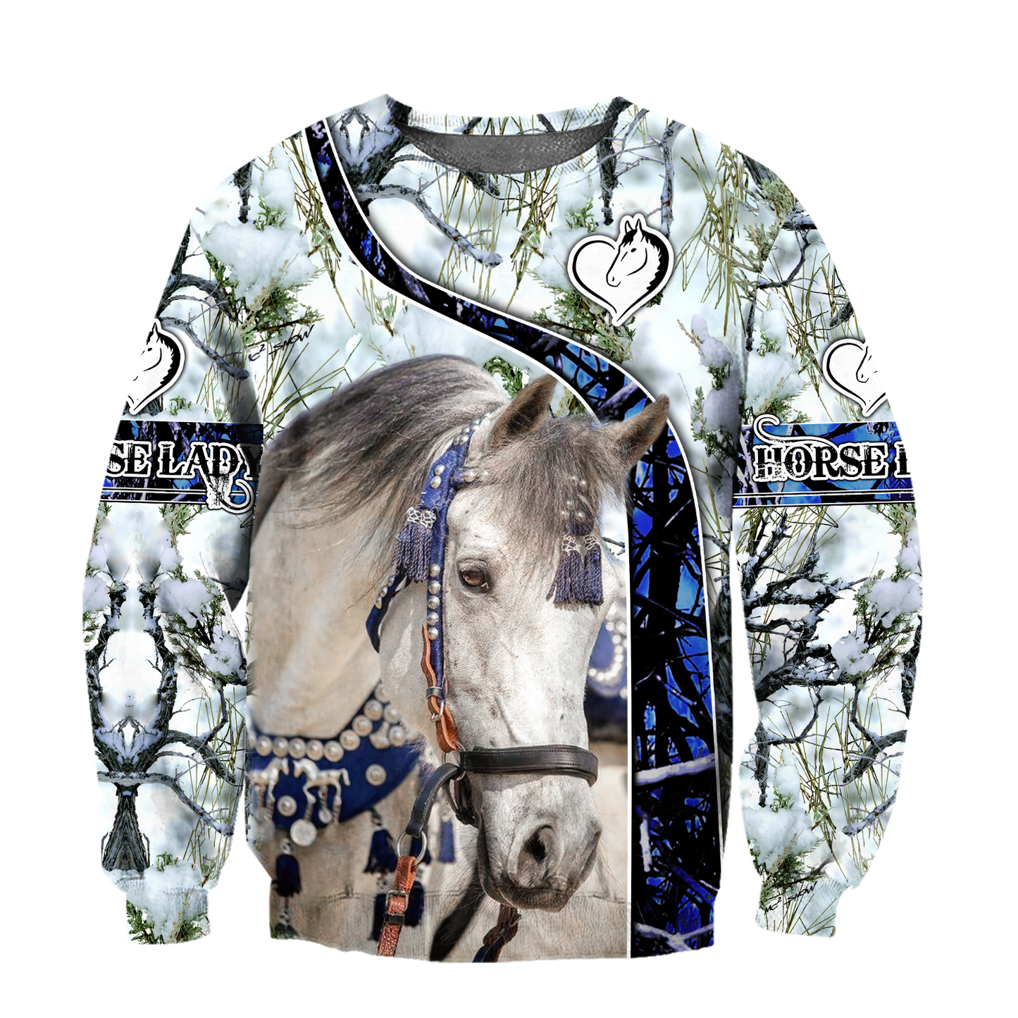 Beautiful White Horse 3D All Over Printed Shirts For Men And Women MH25122001CL