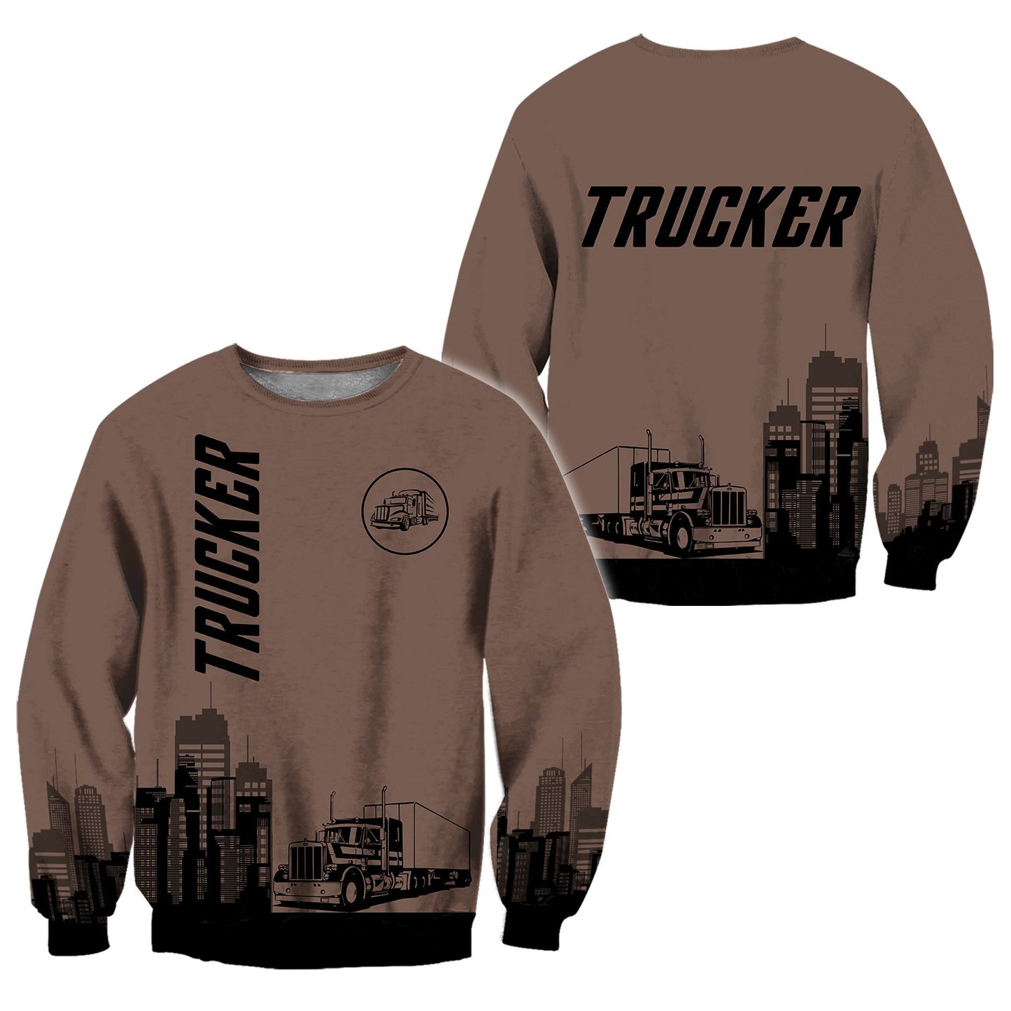Trucker 3D All Over Printed Shirts For Men and Women
