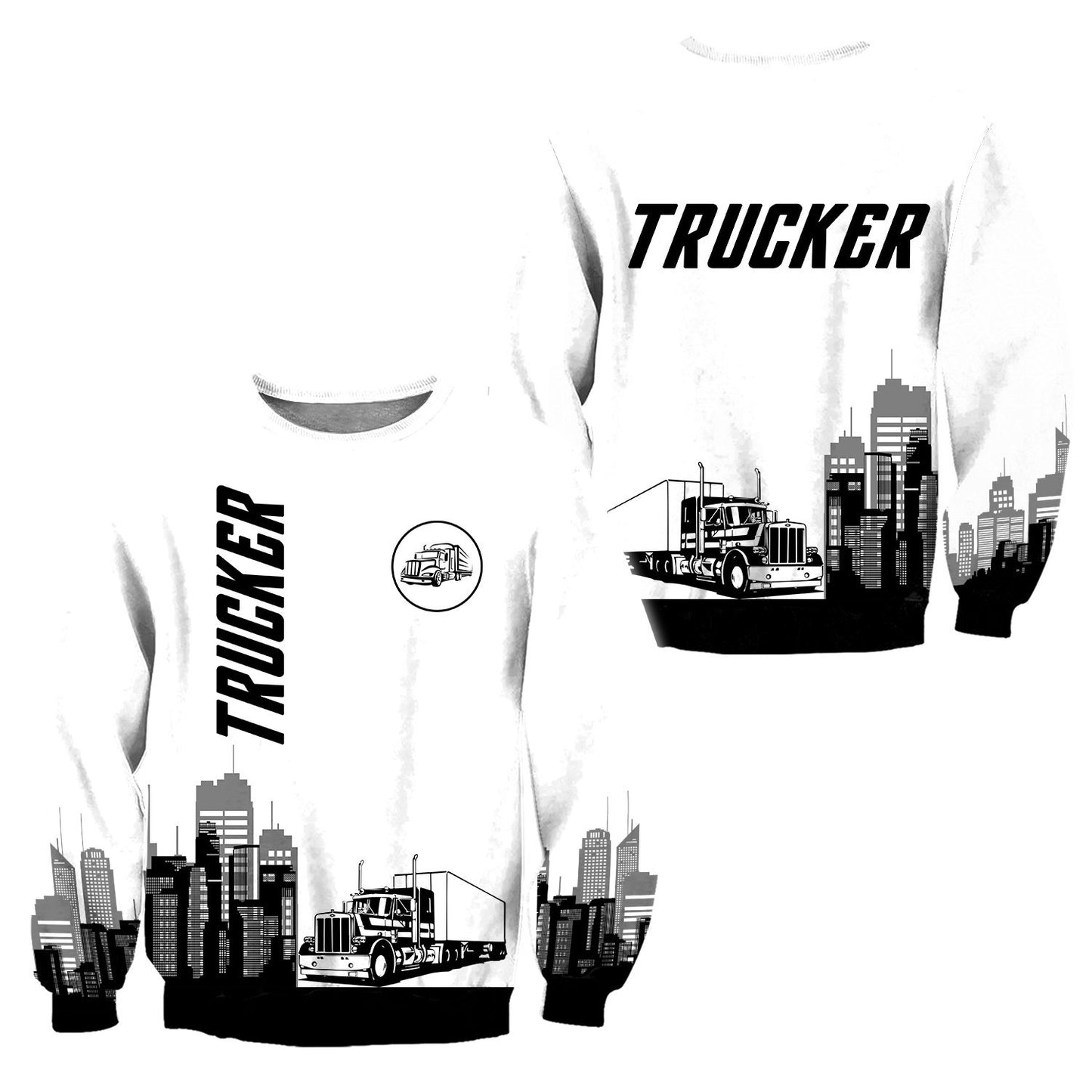 Trucker 3D All Over Printed Shirts For Men and Women