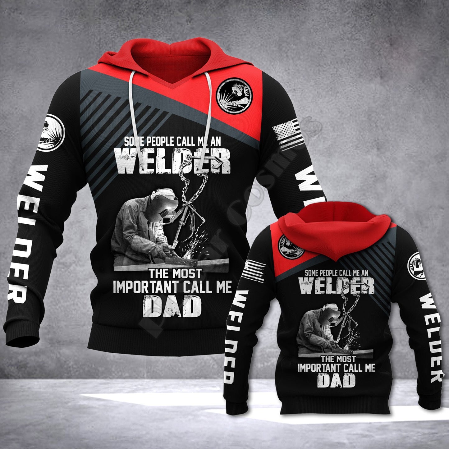 Welder Yelling all over Unisex 3D Hoodie All Over Printed Shirts