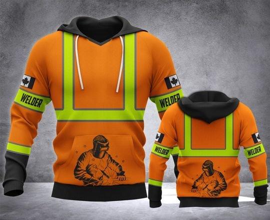 Welder Yelling all over Unisex 3D Hoodie All Over Printed Shirts