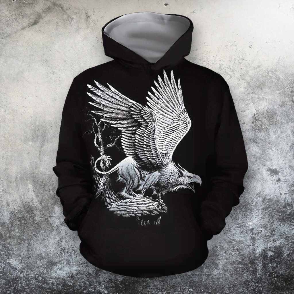 3D All Over Print White Eagle HC1801 - Amaze Style™-Apparel