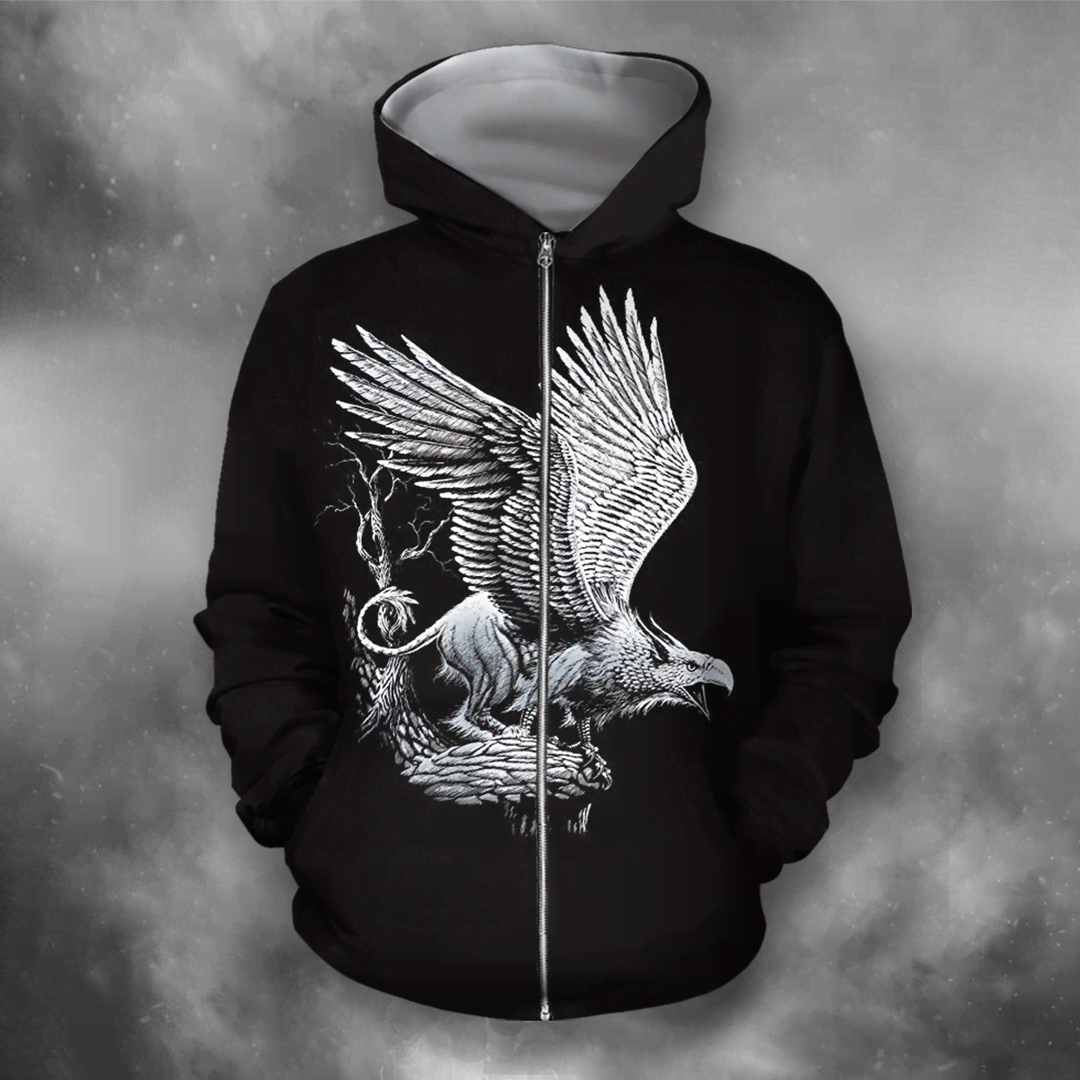 3D All Over Print White Eagle HC1801 - Amaze Style™-Apparel