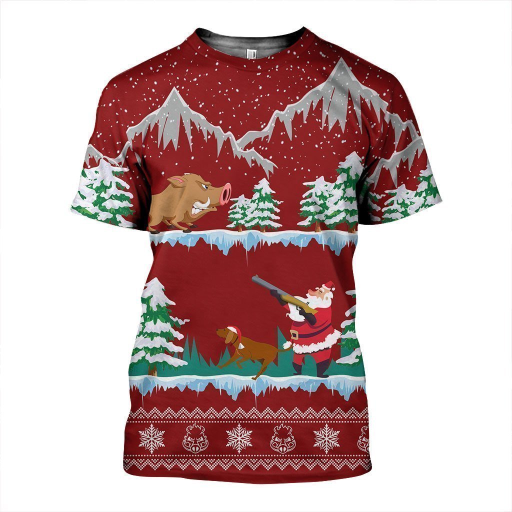 3D All Over Printed Wild Boar Hunting Shirts-Apparel-6teenth World-T-Shirt-S-Vibe Cosy™