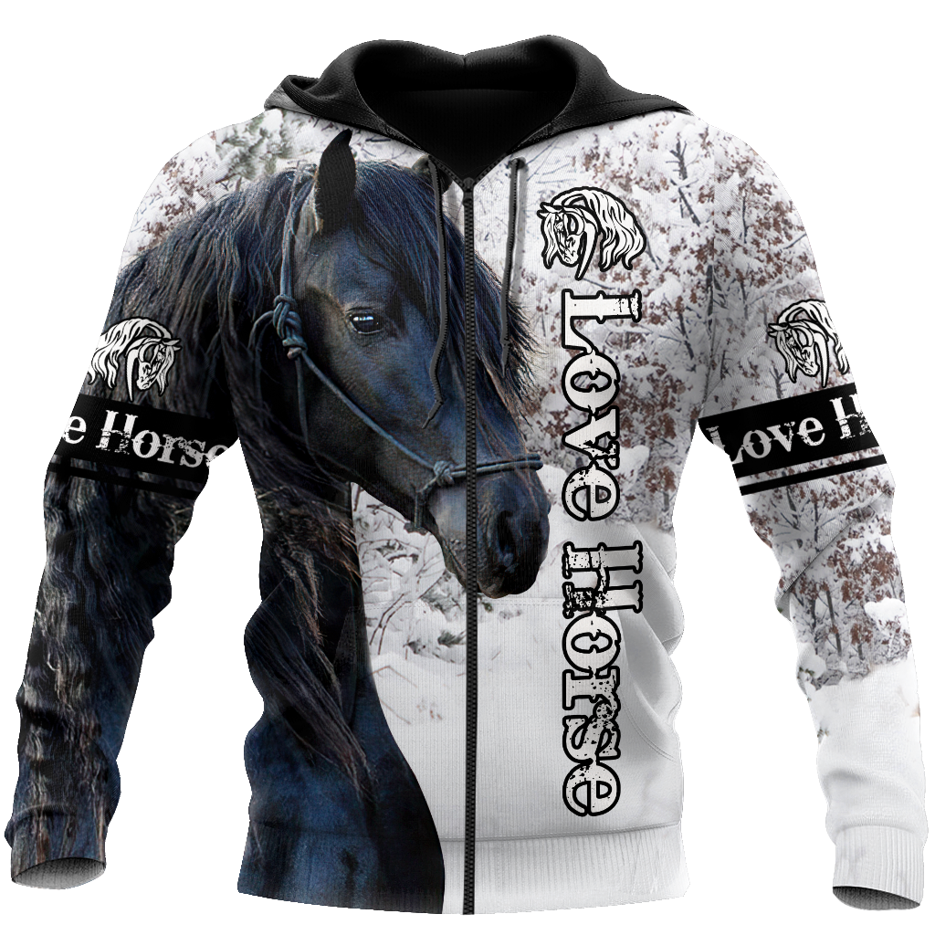 Beautiful Friesian Horse 3D All Over Printed Unisex Shirts TNA11162003