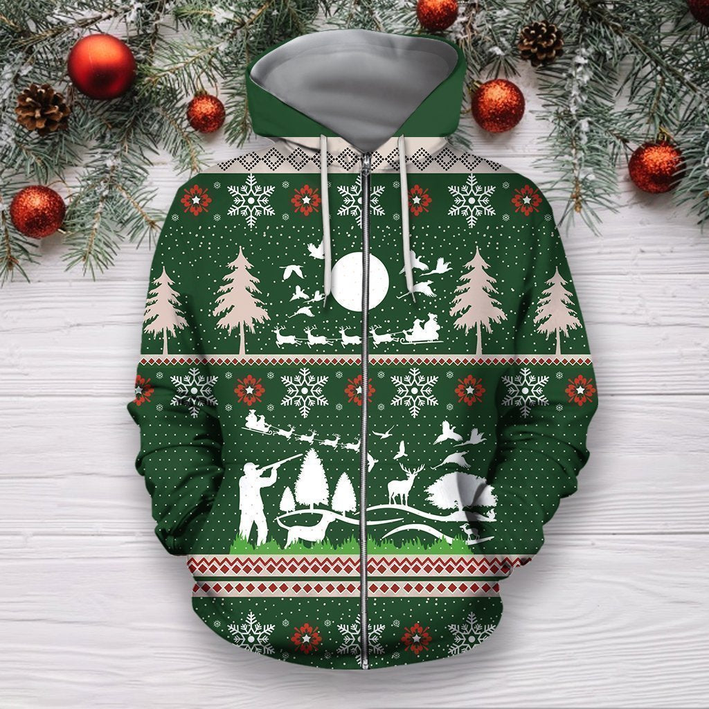 3D All Over Printed Hunting Christmas Shirts and Shorts - Amaze Style™-Apparel