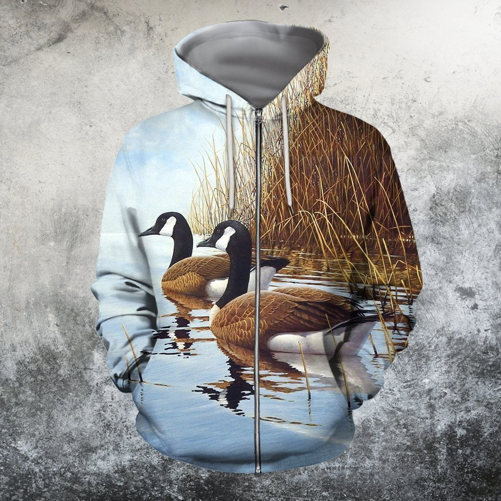 3D All Over Printed Two Canada Geese Shirts - Amaze Style™-Apparel