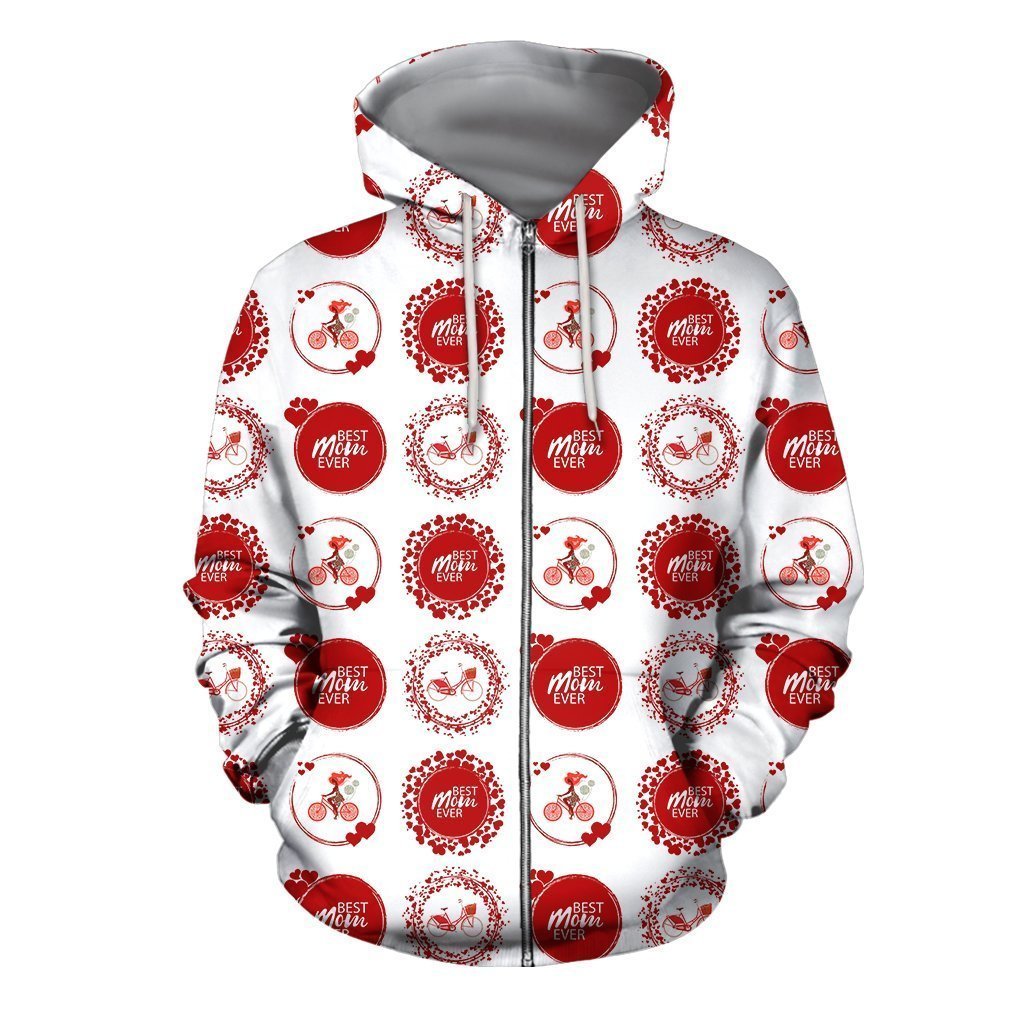3D All Over Best Mom Ever Hoodie - Amaze Style™-Apparel