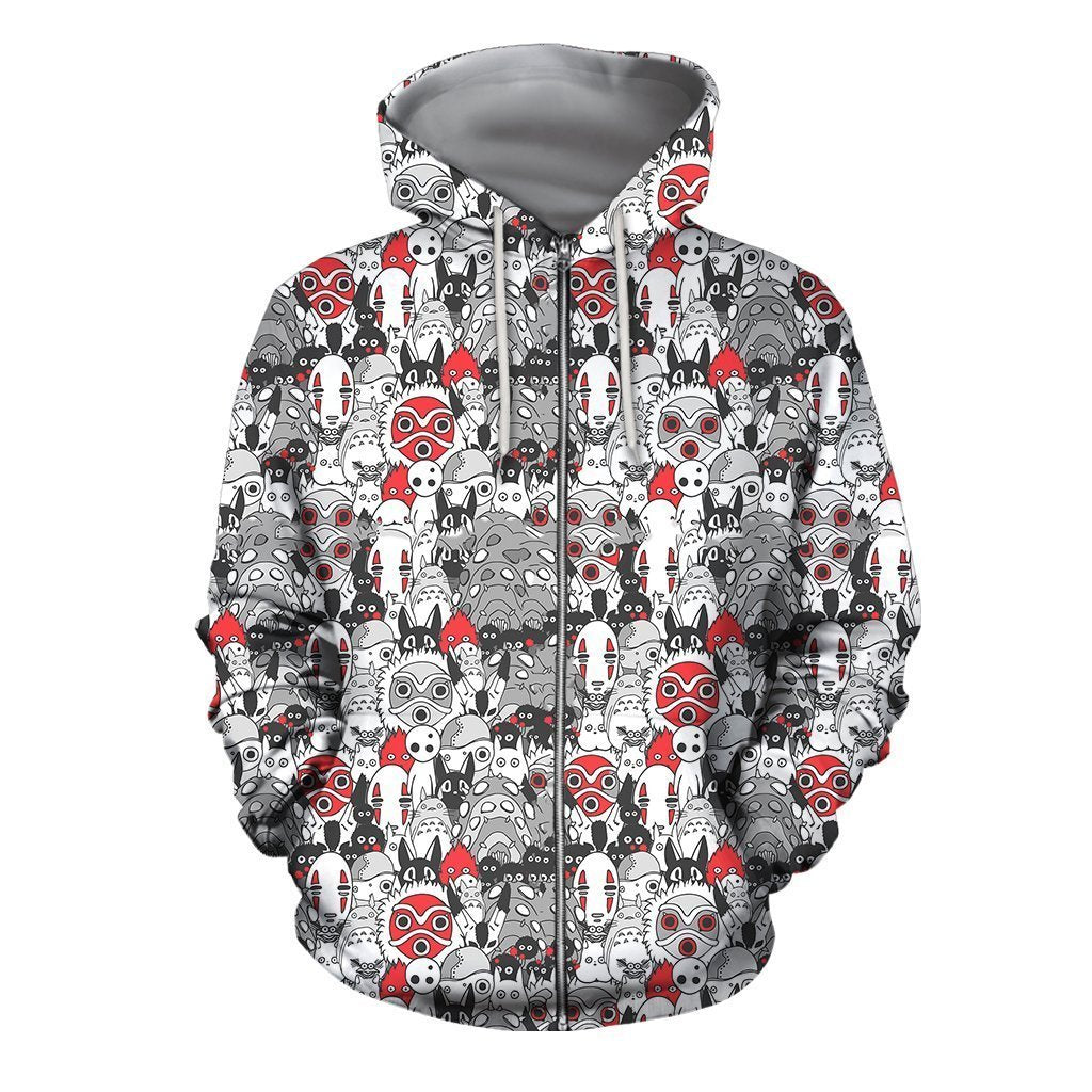 3D All Over Print Anime Spirited Away Hoodie - Amaze Style™-Apparel