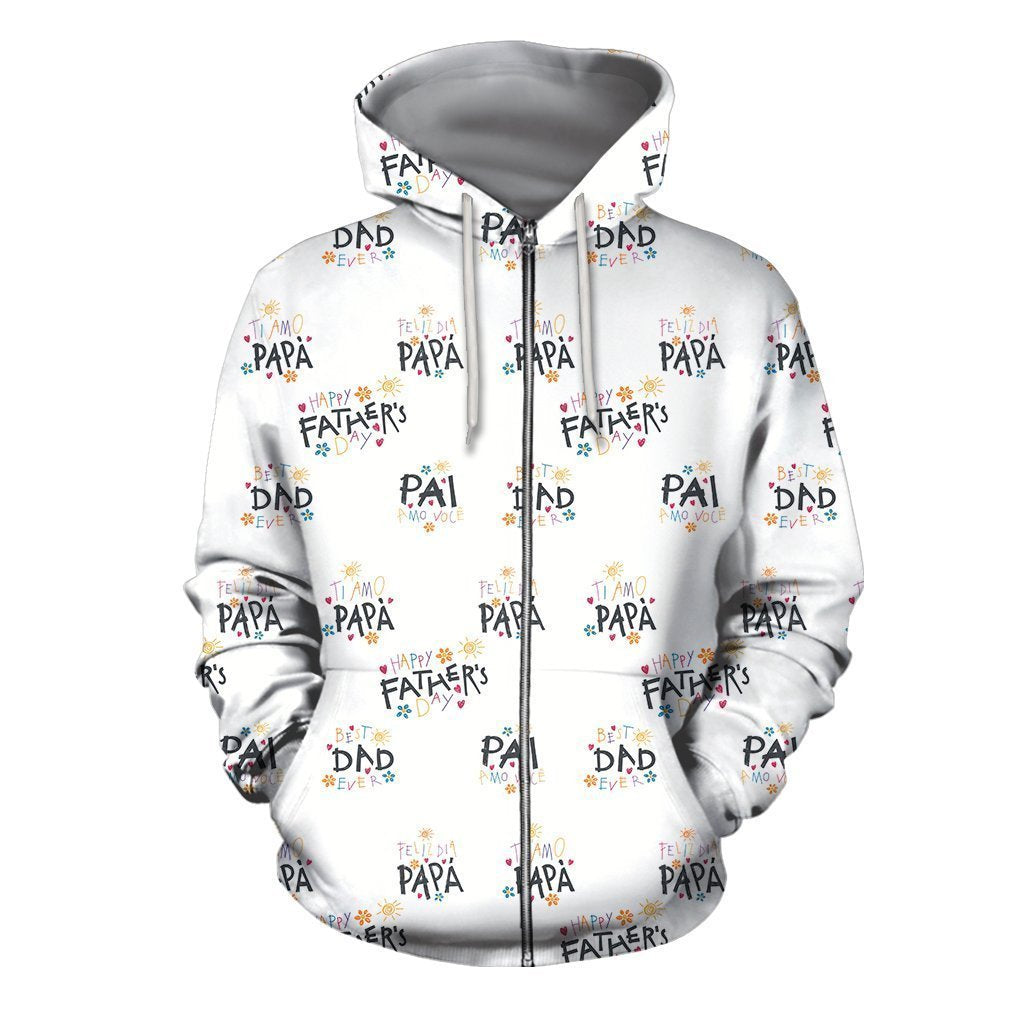 3D All Over PAI AMO VOCÊ Hoodie - Amaze Style™-Apparel