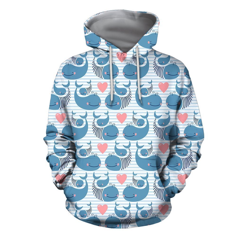 3D All Over Mother Dolphin  Hoodie - Amaze Style™-Apparel