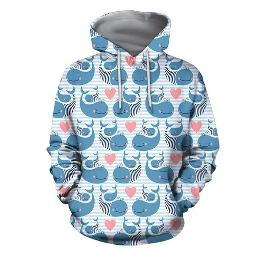 3D All Over Mother Dolphin  Hoodie - Amaze Style™-Apparel