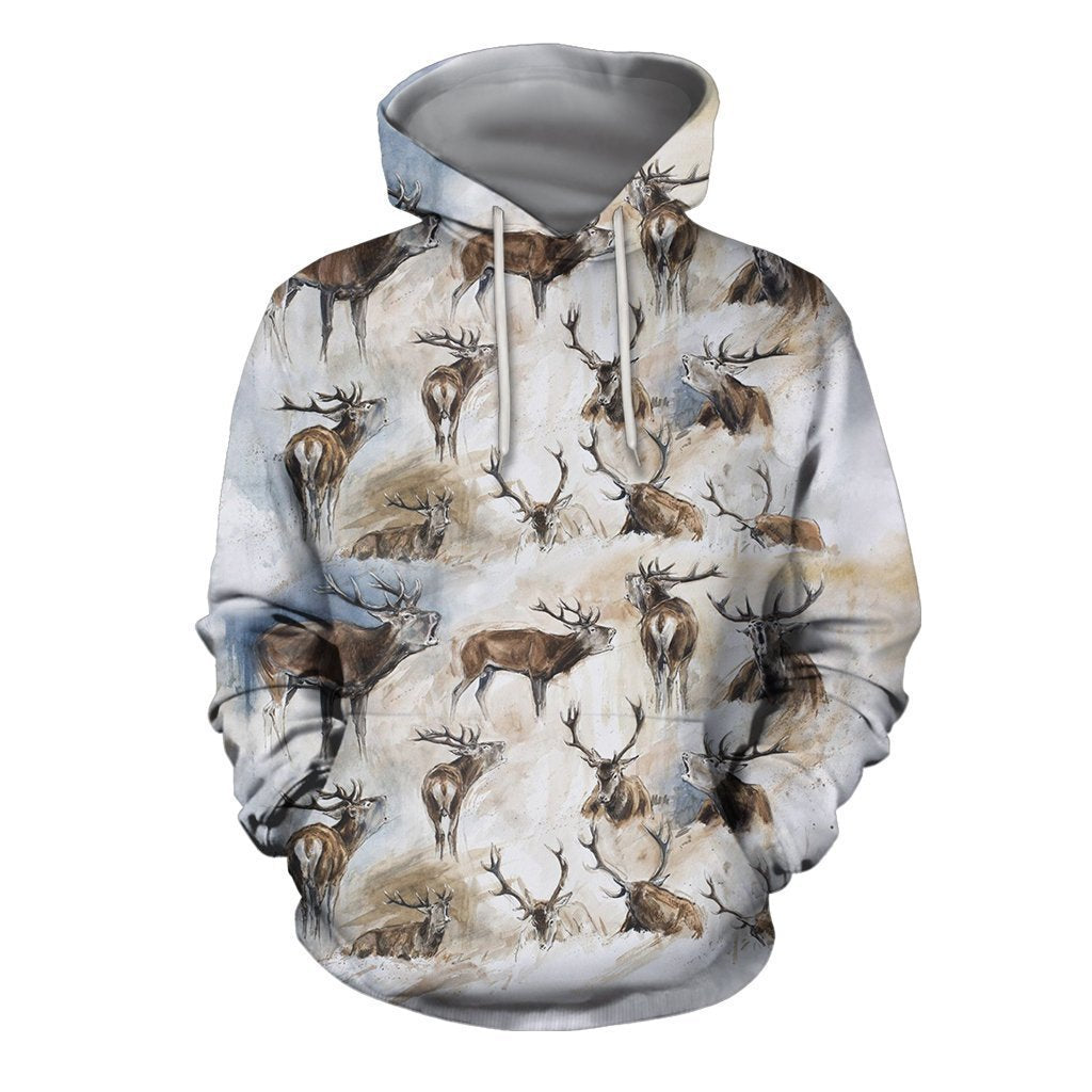 3D Printed Deer Clothes-Apparel-6teenth World-Hoodie-S-Vibe Cosy™