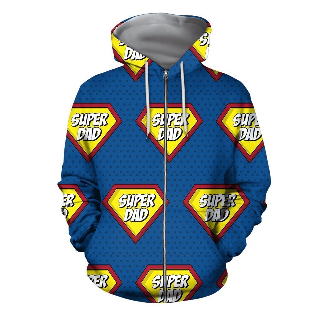 3D All Over Super Dad Hoodie - Amaze Style™-Apparel