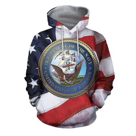 All Over Printed Department Of The Navy Logo Shirts - Amaze Style™-Apparel