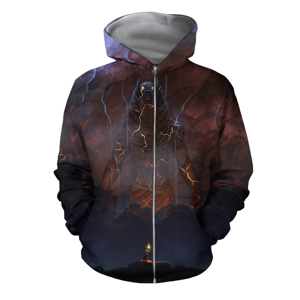 3D All Over Print Darkness Rises Anubis Hoodie - Amaze Style™-Apparel