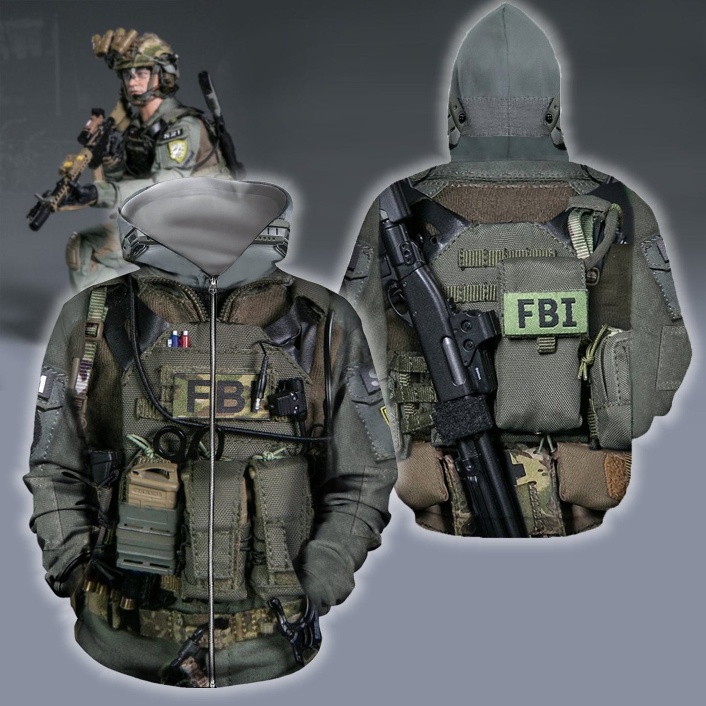3D All Over Printed U.S FBI Team - Amaze Style™-Apparel