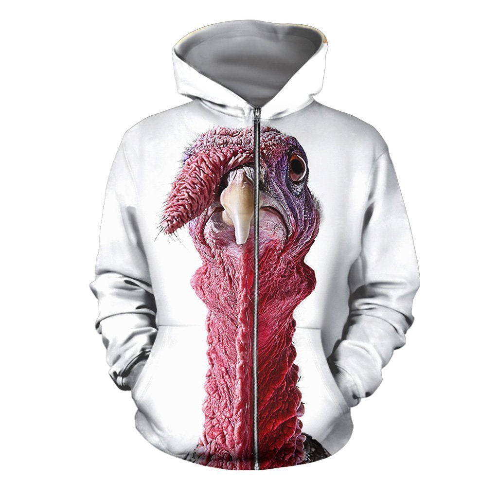 3D All Over Printed Turkey Hunting Art Shirts-Apparel-6teenth World-ZIPPED HOODIE-S-Vibe Cosy™