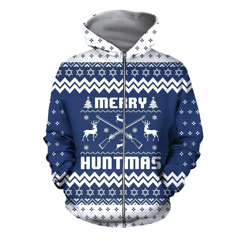 3D All Over Printed Ugly Sweater Merry Huntmas Shirt - Amaze Style™-Apparel