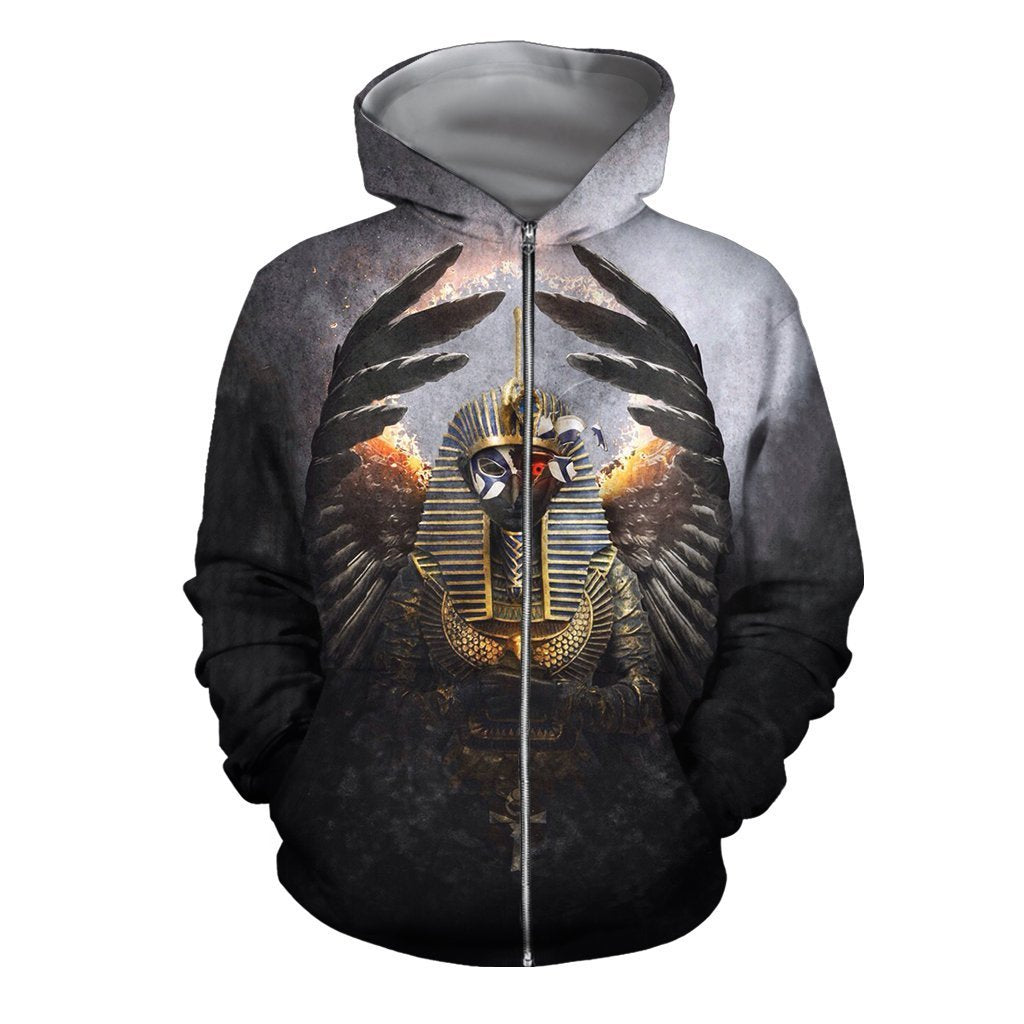 3D All Over Print Horus Egyptian Gods Hoodie - Amaze Style™-Apparel