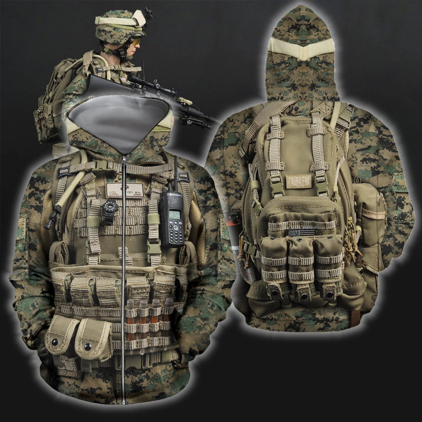3D All Over Printed Marine Corps Uniforms - Amaze Style™-Apparel