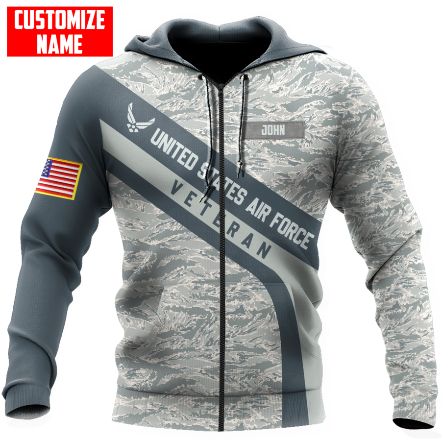 Premium Unique U.S Air Force Veteran Polo All Over Printed Personalized Shirt