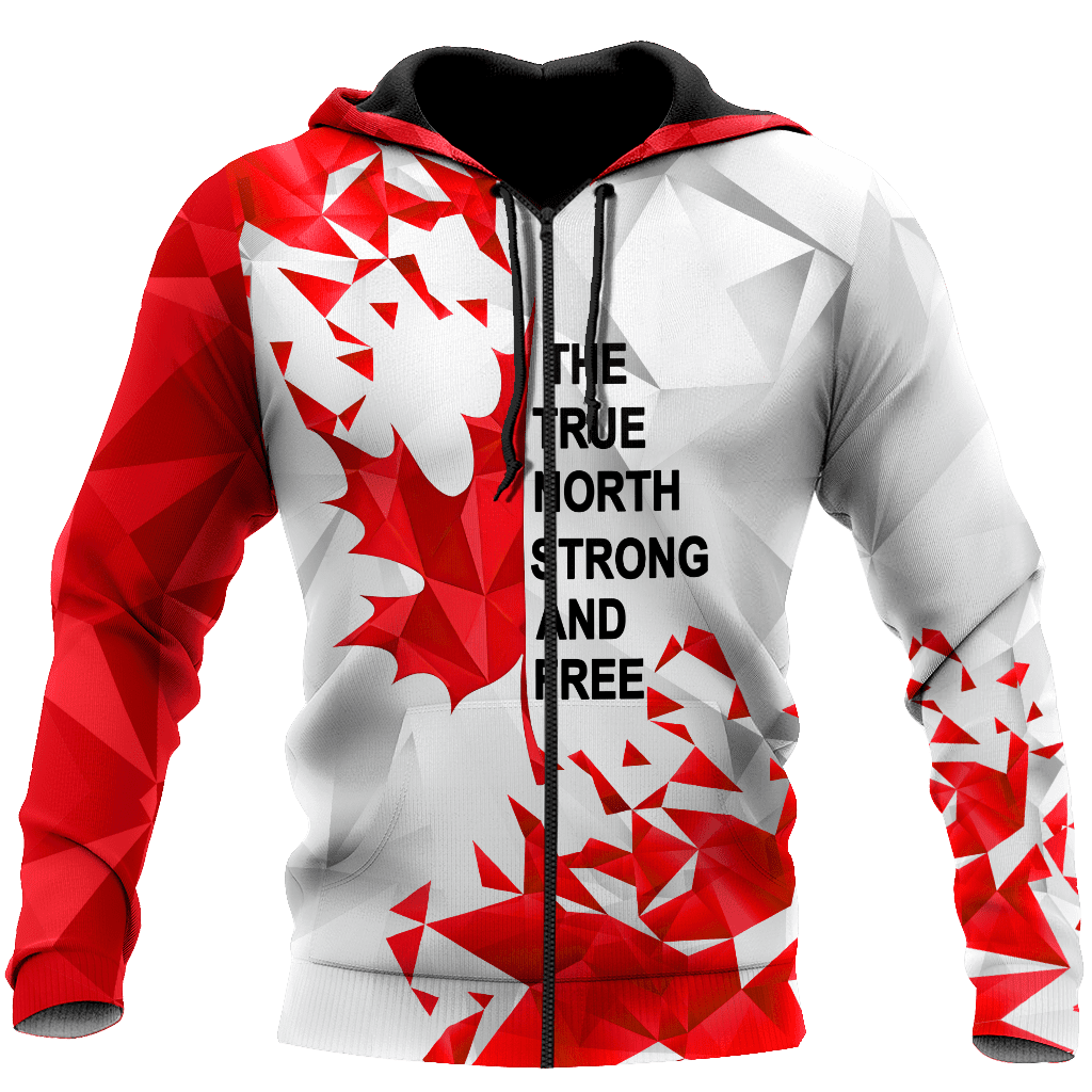 Canada Day No25 Premium Unisex Hoodie Maple Leaf