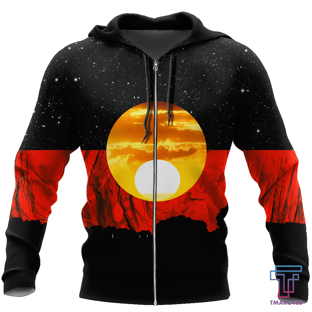Tmarc Tee Australia Koori Kangaroo Aboriginal Flag™ All Over Print Hoodies HC