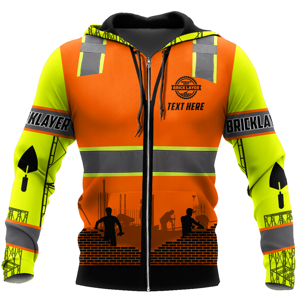 Bricklayer Safety Custom Name 3D All Over Printed Shirts