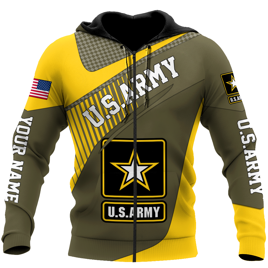 American US Army Personalize 3D All Over Unisex Hoodie