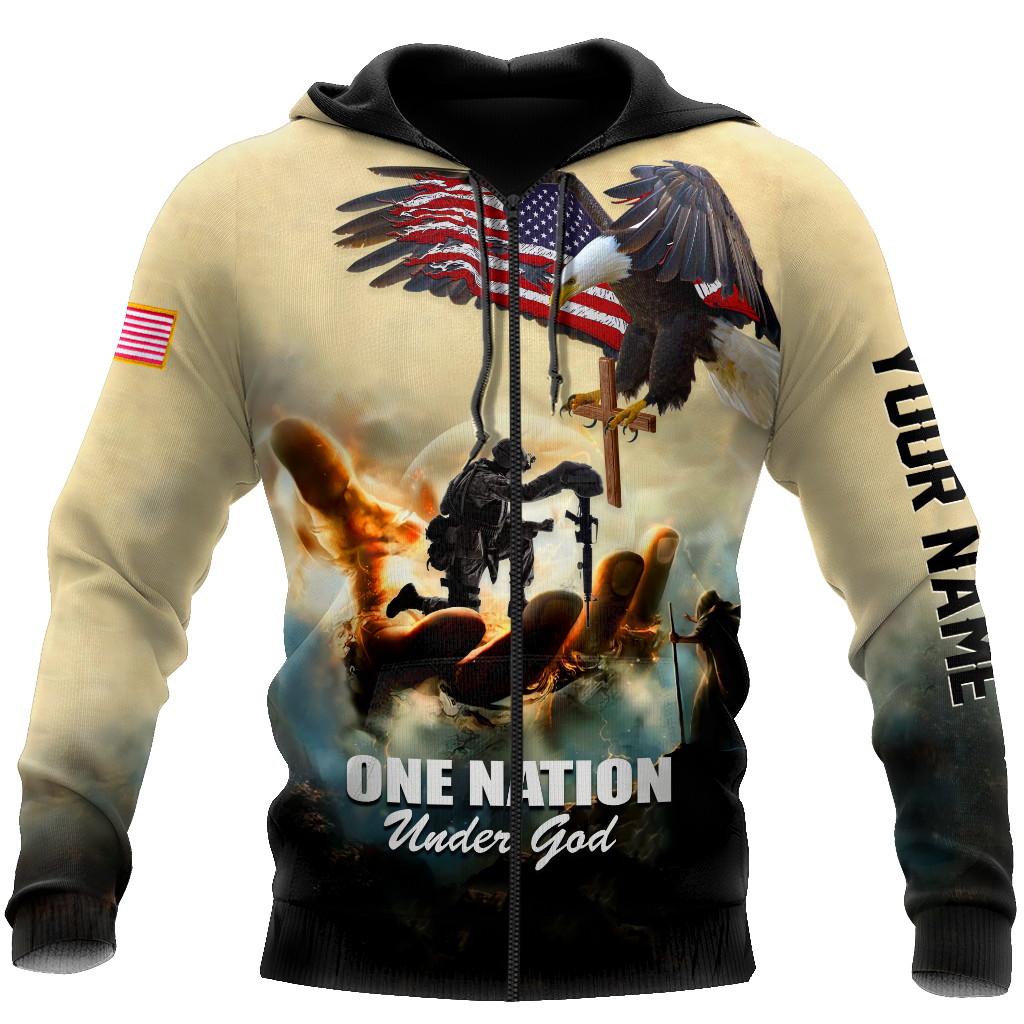 US Army Veteran Personalized name 3D All Over Printed Unisex Shirts