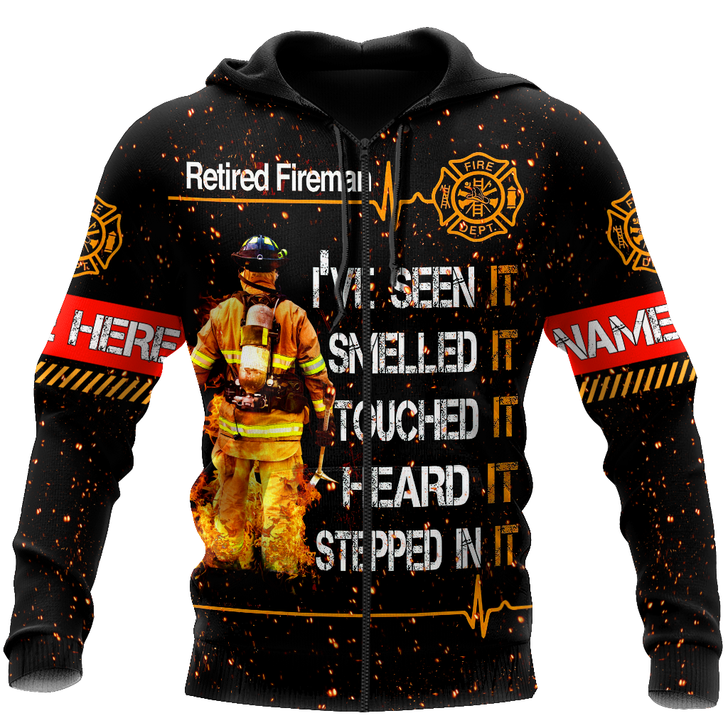 Customize Name Retired Firefighter Hoodie For Men And Women TNA19032102