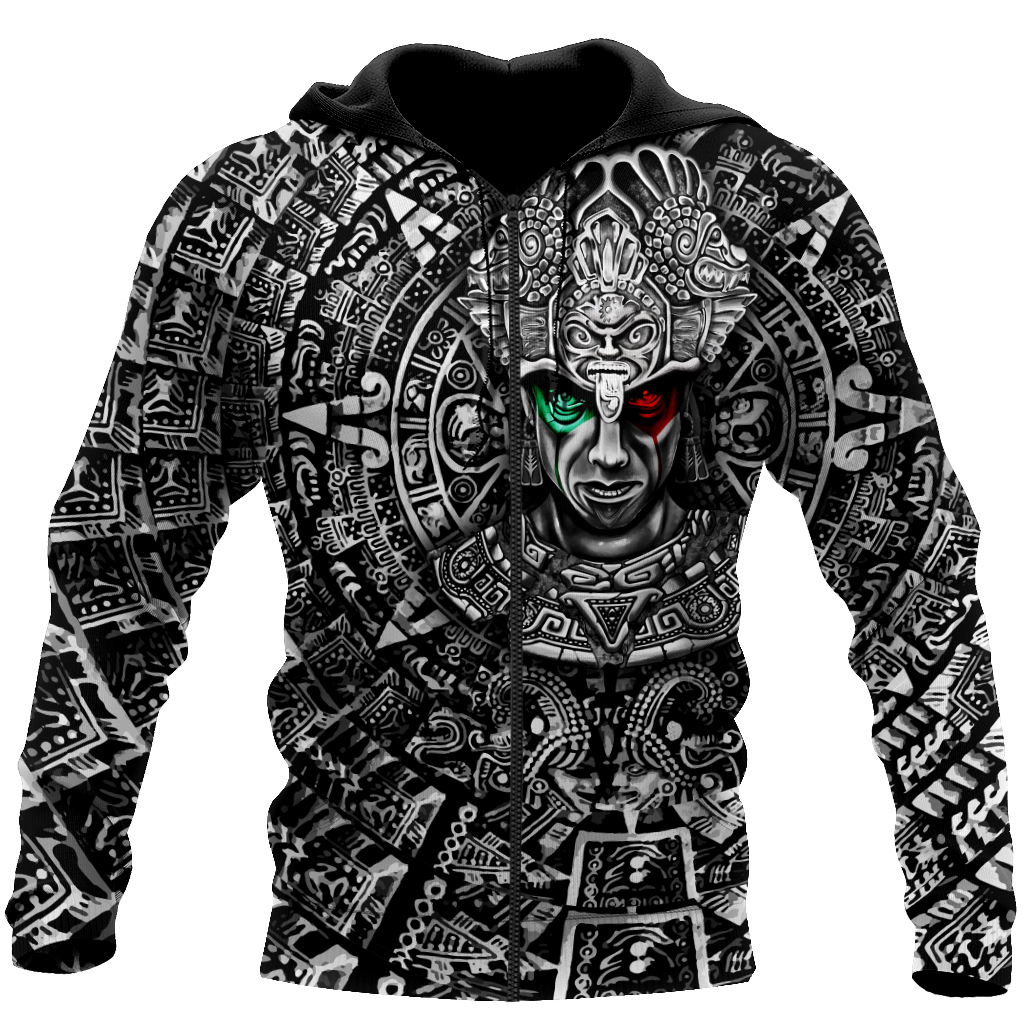 Aztec Warrior Mexican 3D All Over Printed Unisex Hoodie