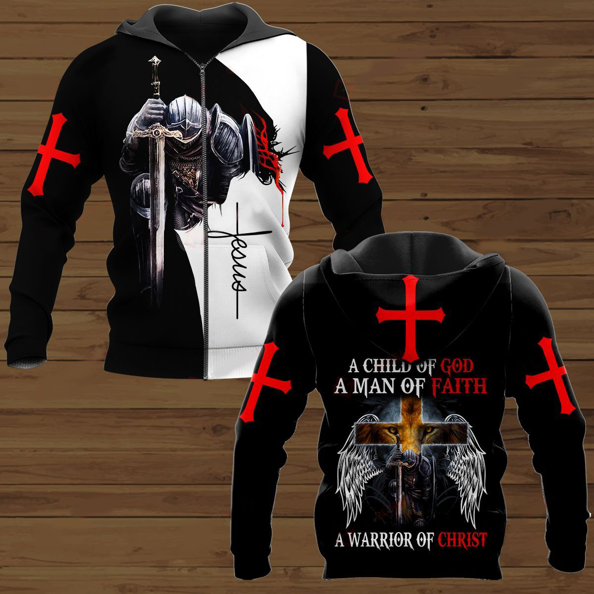 A Child Of God A Man Of Faith A Warrior Of Christ 3D All Over Printed Shirts
