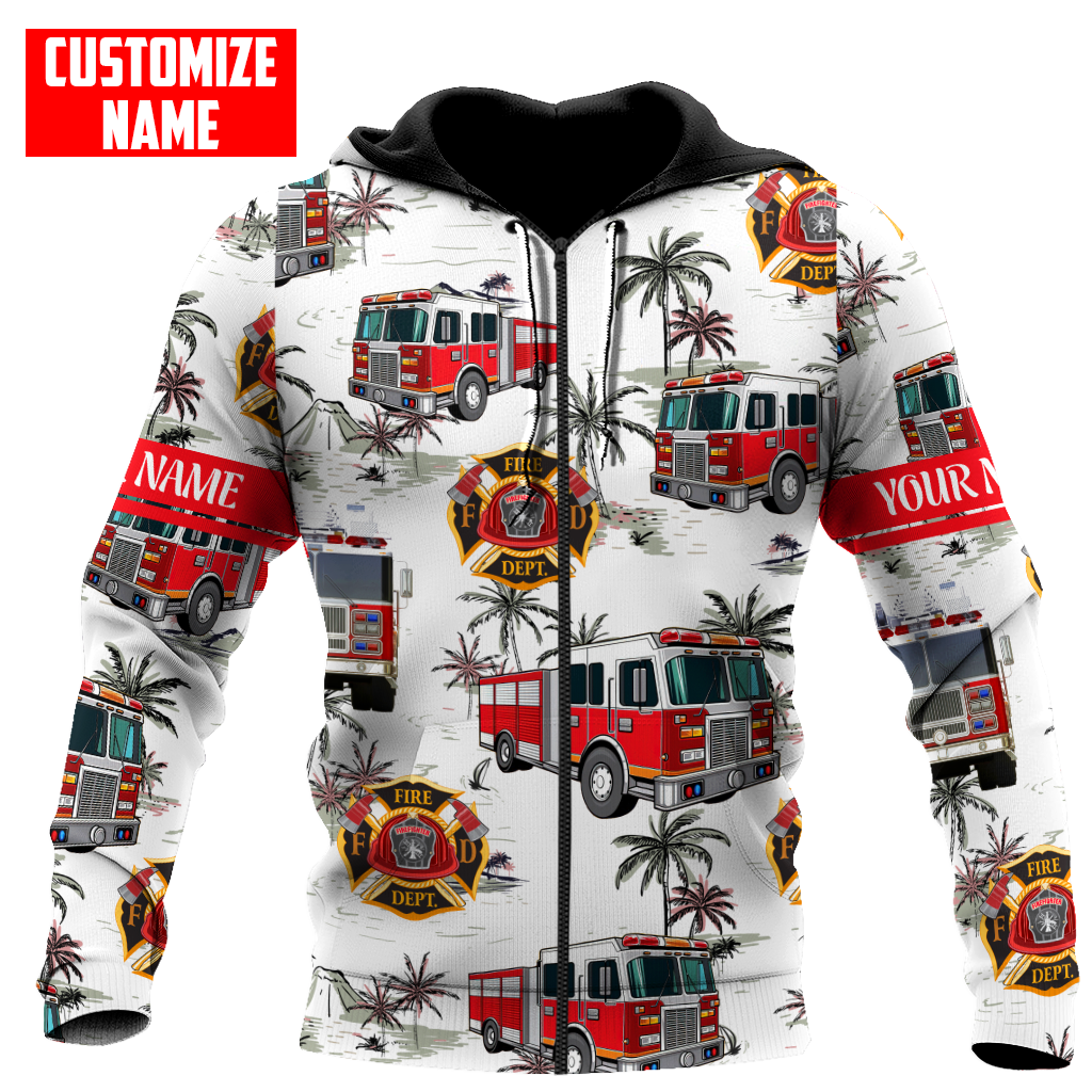 Customize Name Firefigher Hoodie For Men And Women